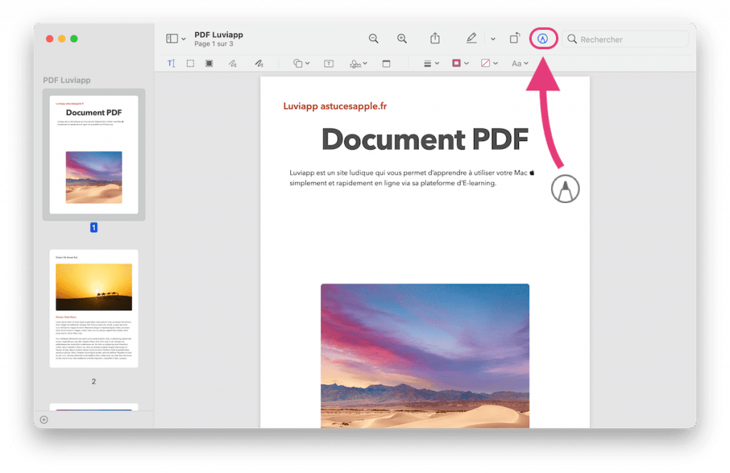 comment modifier un document pdf sur apple