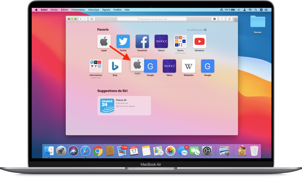 ajouter un favori safari mac