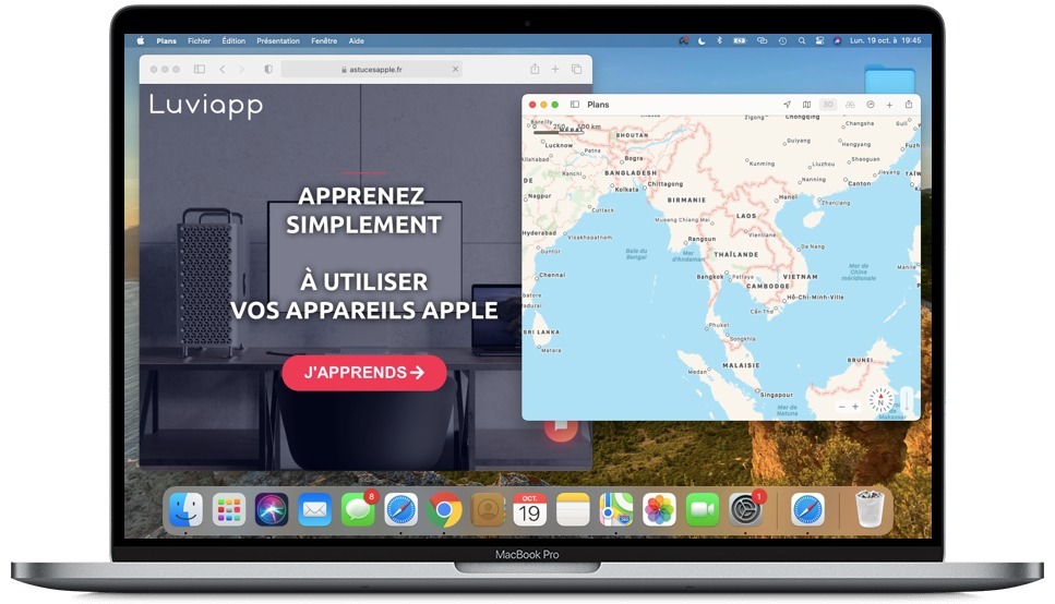 Comment mettre deux fenêtres cote à cote sur Mac Split View Luviapp